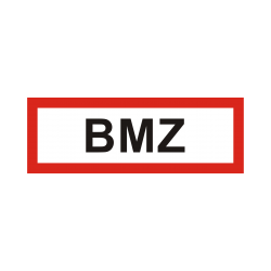 Schild mit Text BMZ